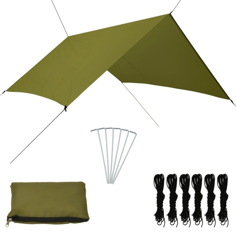 vidaXL Outdoor-Tarp 3x2,85 m Grün vidaXL Outdoor-Tarp 3x2,85 m Grün