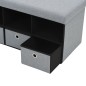 Faltbare Sitzbank Leinenoptik 76×38×38 cm Hellgrau Faltbare Sitzbank Leinenoptik 76×38×38 cm Hellgrau