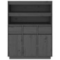 vidaXL Highboard Grau 89x40x116,5 cm Massivholz Kiefer vidaXL Highboard Grau 89x40x116,5 cm Massivholz Kiefer