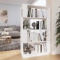 vidaXL Bücherregal/Raumteiler Weiß 80x25x132 cm Massivholz Kiefer vidaXL Bücherregal/Raumteiler Weiß 80x25x132 cm Massivholz Kiefer