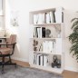 vidaXL Bücherregal/Raumteiler Weiß 80x25x132 cm Massivholz Kiefer vidaXL Bücherregal/Raumteiler Weiß 80x25x132 cm Massivholz Kiefer