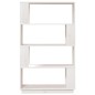 vidaXL Bücherregal/Raumteiler Weiß 80x25x132 cm Massivholz Kiefer vidaXL Bücherregal/Raumteiler Weiß 80x25x132 cm Massivholz Kiefer