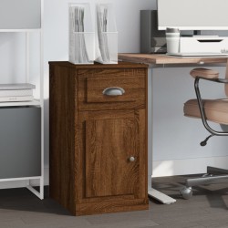 vidaXL Beistellschrank mit Schublade Braun Eichen-Optik 40x50x75 cm