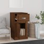 vidaXL Beistellschrank mit Schublade Braun Eichen-Optik 40x50x75 cm vidaXL Beistellschrank mit Schublade Braun Eichen-Optik 40x50x75 cm