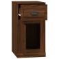 vidaXL Beistellschrank mit Schublade Braun Eichen-Optik 40x50x75 cm vidaXL Beistellschrank mit Schublade Braun Eichen-Optik 40x50x75 cm