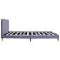 Bettgestell Hellgrau Stoff 180x200 cm Bettgestell Hellgrau Stoff 180x200 cm