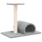vidaXL Kratzbaum mit Tunnel Hellgrau 60x34,5x50 cm vidaXL Kratzbaum mit Tunnel Hellgrau 60x34,5x50 cm