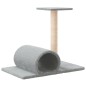 vidaXL Kratzbaum mit Tunnel Hellgrau 60x34,5x50 cm vidaXL Kratzbaum mit Tunnel Hellgrau 60x34,5x50 cm