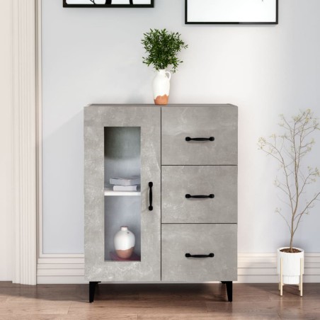 vidaXL Sideboard Betongrau 69,5x34x90 cm Holzwerkstoff