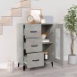 vidaXL Sideboard Betongrau 69,5x34x90 cm Holzwerkstoff vidaXL Sideboard Betongrau 69,5x34x90 cm Holzwerkstoff