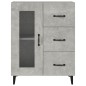 vidaXL Sideboard Betongrau 69,5x34x90 cm Holzwerkstoff vidaXL Sideboard Betongrau 69,5x34x90 cm Holzwerkstoff