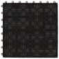 vidaXL Terrassenfliesen 11 Stück WPC 30 x 30 cm 1 qm Dunkelbraun vidaXL Terrassenfliesen 11 Stück WPC 30 x 30 cm 1 qm Dunkelbraun
