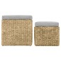 Ottoman-Set 2 Stk. Seegras Grau Ottoman-Set 2 Stk. Seegras Grau