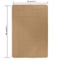 vidaXL Teppich Jute mit Latexrücken 80 x 160 cm Naturfarben vidaXL Teppich Jute mit Latexrücken 80 x 160 cm Naturfarben