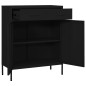 vidaXL Lagerschrank Schwarz 80x35x101,5 cm Stahl vidaXL Lagerschrank Schwarz 80x35x101,5 cm Stahl