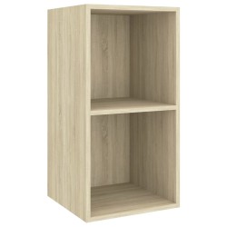 vidaXL TV-Wandschrank Sonoma-Eiche 37x37x72 cm Holzwerkstoff
