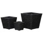 vidaXL Blumenkübel 3 Stk. Wasserhyazinthe Schwarz vidaXL Blumenkübel 3 Stk. Wasserhyazinthe Schwarz