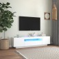 vidaXL TV-Schrank mit LED-Leuchten Weiß 160x35x40 cm vidaXL TV-Schrank mit LED-Leuchten Weiß 160x35x40 cm