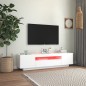 vidaXL TV-Schrank mit LED-Leuchten Weiß 160x35x40 cm vidaXL TV-Schrank mit LED-Leuchten Weiß 160x35x40 cm