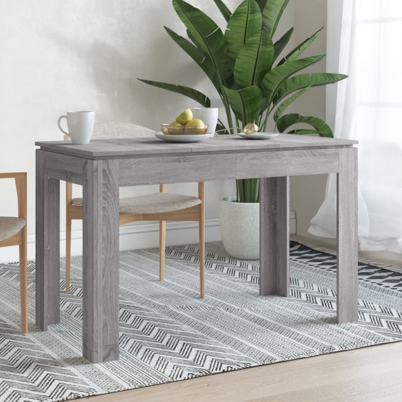vidaXL Esstisch Grau Sonoma 120x60x76 cm Holzwerkstoff vidaXL Esstisch Grau Sonoma 120x60x76 cm Holzwerkstoff
