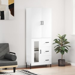 vidaXL Highboard Weiß 69,5x34x180 cm Holzwerkstoff
