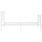 vidaXL Bett Weiß Metall 100x200 cm vidaXL Bett Weiß Metall 100x200 cm