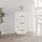 vidaXL Sideboard Weiß 34,5x34x90 cm Holzwerkstoff vidaXL Sideboard Weiß 34,5x34x90 cm Holzwerkstoff