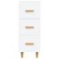 vidaXL Sideboard Weiß 34,5x34x90 cm Holzwerkstoff vidaXL Sideboard Weiß 34,5x34x90 cm Holzwerkstoff