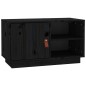 vidaXL TV-Schrank Schwarz 70x34x40 cm Massivholz Kiefer vidaXL TV-Schrank Schwarz 70x34x40 cm Massivholz Kiefer