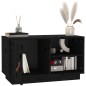 vidaXL TV-Schrank Schwarz 70x34x40 cm Massivholz Kiefer vidaXL TV-Schrank Schwarz 70x34x40 cm Massivholz Kiefer