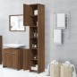 vidaXL Badezimmerschrank Braun Eichen-Optik 30x30x183,5 cm vidaXL Badezimmerschrank Braun Eichen-Optik 30x30x183,5 cm