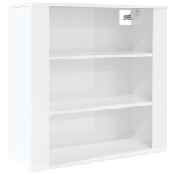 vidaXL Wandschrank Hochglanz-Weiß 80x33x80 cm Holzwerkstoff