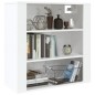 vidaXL Wandschrank Hochglanz-Weiß 80x33x80 cm Holzwerkstoff vidaXL Wandschrank Hochglanz-Weiß 80x33x80 cm Holzwerkstoff