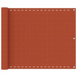 vidaXL Balkon-Sichtschutz Orange 75x500 cm HDPE