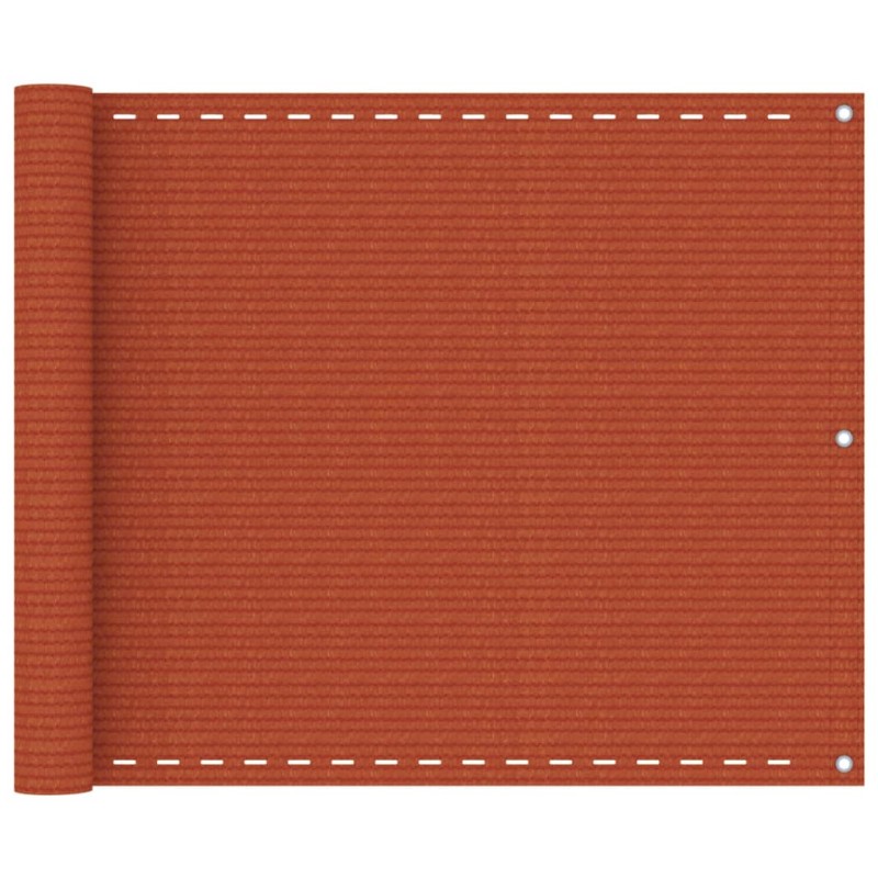 vidaXL Balkon-Sichtschutz Orange 75x500 cm HDPE