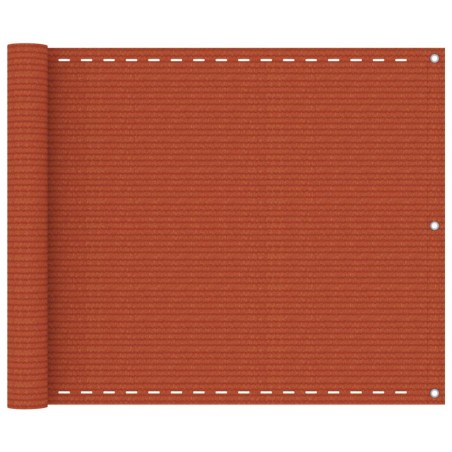vidaXL Balkon-Sichtschutz Orange 75x500 cm HDPE