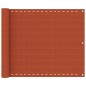vidaXL Balkon-Sichtschutz Orange 75x500 cm HDPE