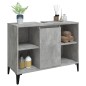 vidaXL Waschbeckenunterschrank Betongrau 80x33x60 cm Holzwerkstoff vidaXL Waschbeckenunterschrank Betongrau 80x33x60 cm Holzwerkstoff