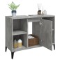vidaXL Waschbeckenunterschrank Betongrau 80x33x60 cm Holzwerkstoff vidaXL Waschbeckenunterschrank Betongrau 80x33x60 cm Holzwerkstoff