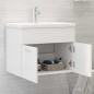 vidaXL Waschbeckenunterschrank Weiß 60x38,5x46 cm Holzwerkstoff vidaXL Waschbeckenunterschrank Weiß 60x38,5x46 cm Holzwerkstoff