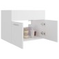 vidaXL Waschbeckenunterschrank Weiß 60x38,5x46 cm Holzwerkstoff vidaXL Waschbeckenunterschrank Weiß 60x38,5x46 cm Holzwerkstoff