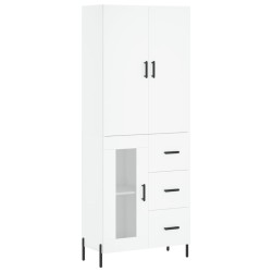 vidaXL Highboard Weiß 69,5x34x180 cm Holzwerkstoff