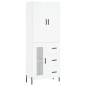 vidaXL Highboard Weiß 69,5x34x180 cm Holzwerkstoff vidaXL Highboard Weiß 69,5x34x180 cm Holzwerkstoff