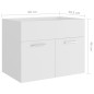 vidaXL Waschbeckenunterschrank Weiß 60x38,5x46 cm Holzwerkstoff vidaXL Waschbeckenunterschrank Weiß 60x38,5x46 cm Holzwerkstoff