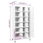 vidaXL Schließfachschrank mit 18 Fächern Metall 90x40x180 cm vidaXL Schließfachschrank mit 18 Fächern Metall 90x40x180 cm