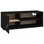 vidaXL Wandschrank Schwarz 80x30x30 cm Massivholz Kiefer vidaXL Wandschrank Schwarz 80x30x30 cm Massivholz Kiefer