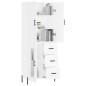 vidaXL Highboard Weiß 69,5x34x180 cm Holzwerkstoff vidaXL Highboard Weiß 69,5x34x180 cm Holzwerkstoff