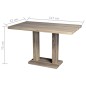 vidaXL Esstisch MDF Eiche-Optik vidaXL Esstisch MDF Eiche-Optik