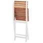 vidaXL 3-tlg. Bistro-Set Massivholz Akazie Dunkelbraun und Weiß vidaXL 3-tlg. Bistro-Set Massivholz Akazie Dunkelbraun und Weiß