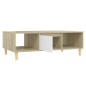 vidaXL Couchtisch Weiß und Sonoma-Eiche 103,5x60x35 cm Holzwerkstoff vidaXL Couchtisch Weiß und Sonoma-Eiche 103,5x60x35 cm Holzwerkstoff